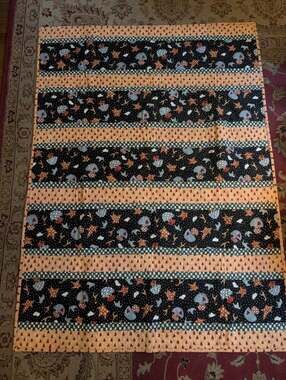 Noah's Ark Animals Kids Nursery Baby Quilt Blanket Boys Not Used Project Linus